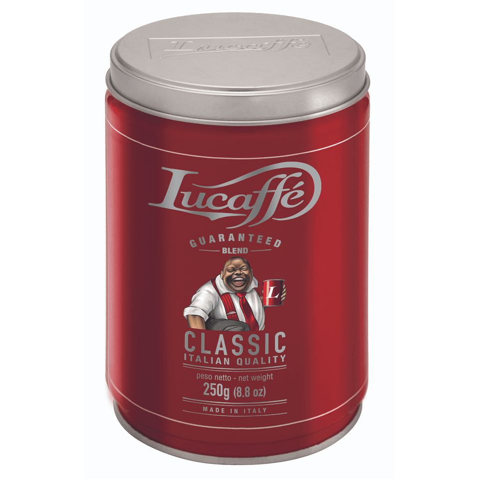 Lata Lucaffe Classic y Mr. Exclusive 250 grs Grano Molido